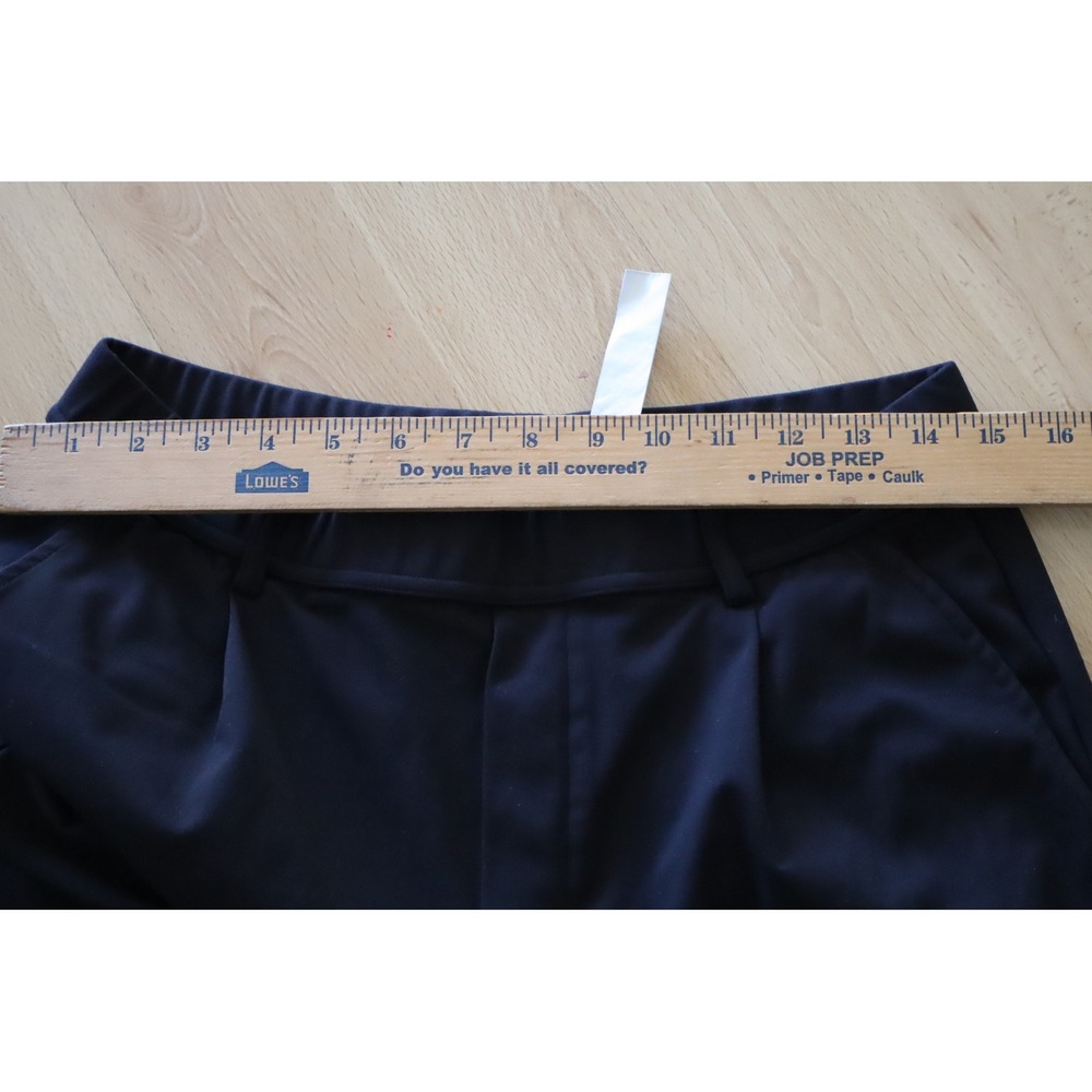 Halara Black Wide Leg Trousers Pleated Front Women Dress Pants Pockets size L - Picture 11 of 13